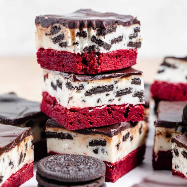 Oreo Red Velevet Fudge Brownies