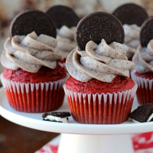 Oreo Red Velvet Cupcakes